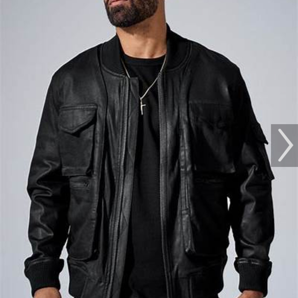 Jordan Craig Black Bomber Jacket